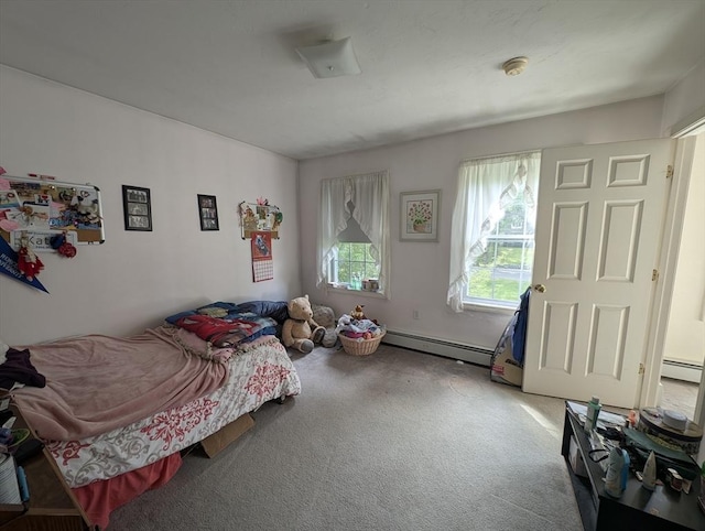 83 Haggerty Rd, Charlton, MA 01507 - bedroom featuring a baseboard radiator and carpet floors