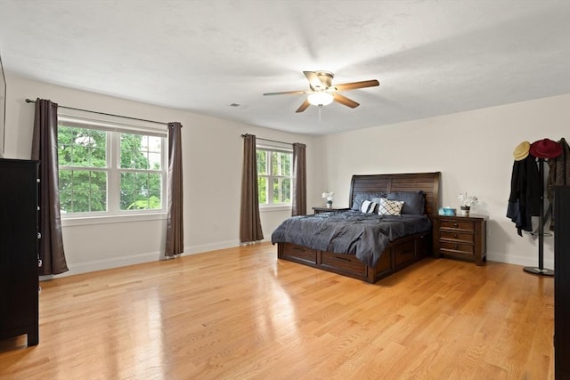 37 Leach Ave, Brockton, MA 02301 - bedroom with light wood-style floors and a ceiling fan