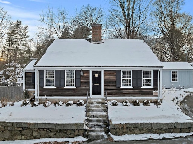 view of front of home