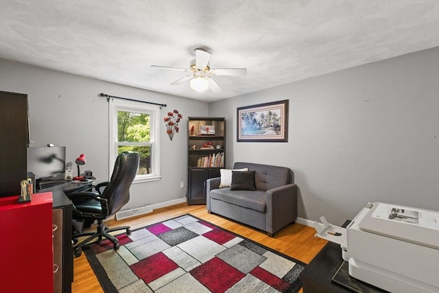 5-R Valeda, Rehoboth, MA 02769 - office space with light wood-style floors, a ceiling fan, and baseboards