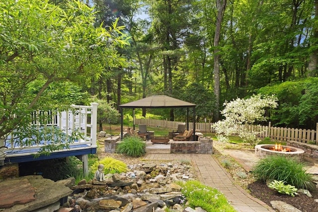 5-R Valeda, Rehoboth, MA 02769 - view of yard featuring an outdoor fire pit and a patio area