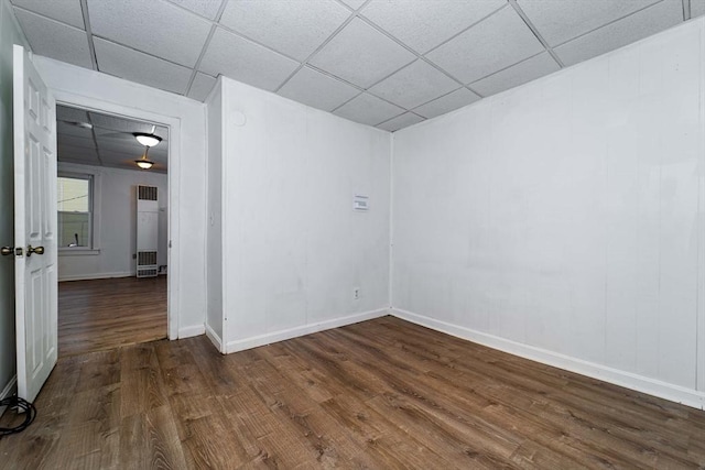 spare room featuring hardwood / wood-style floors