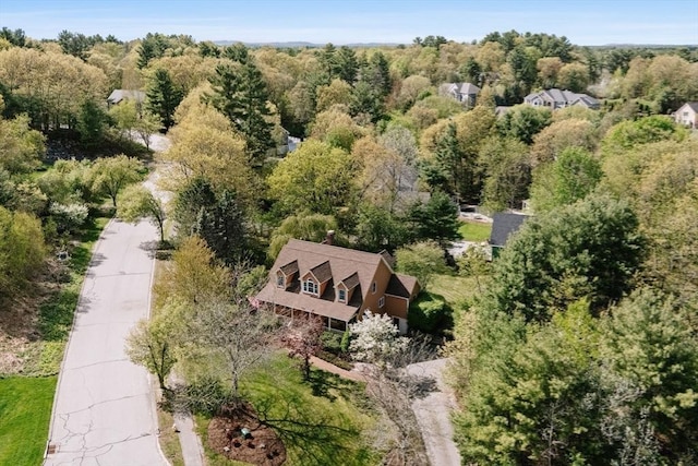 5 Campbell Rd, Middleton, MA 01949 - view of subject property with a heavily wooded area