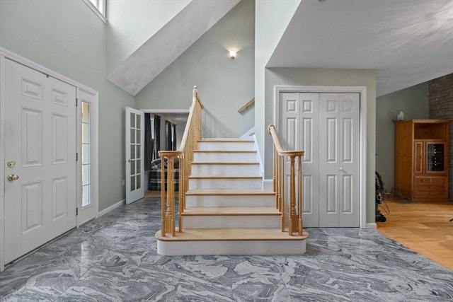 5 Campbell Rd, Middleton, MA 01949 - foyer featuring stairway and baseboards