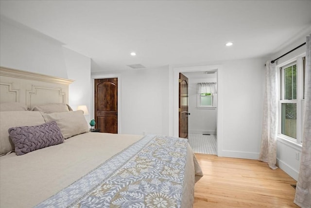 166 Klondike Rd, Dudley, MA 01571 - bedroom with light wood-type flooring, baseboards, and recessed lighting