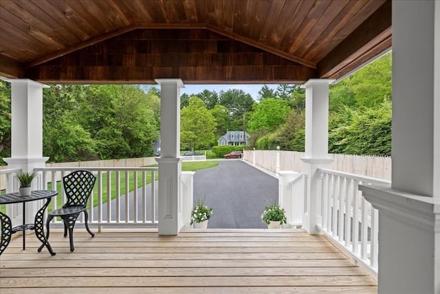 166 Klondike Rd, Dudley, MA 01571 - deck featuring a porch