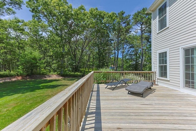15 Littlefield Pond Rd, Harwich, MA 02645 - deck featuring a lawn
