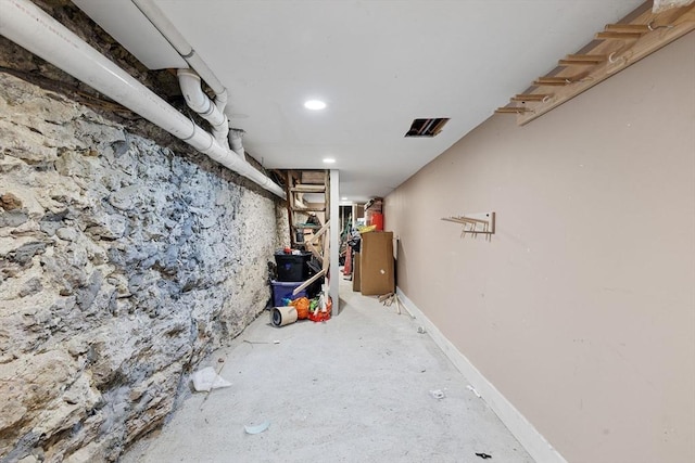 31 Millmont St Unit 1, Boston, MA 02119 - unfinished below grade area with recessed lighting and baseboards