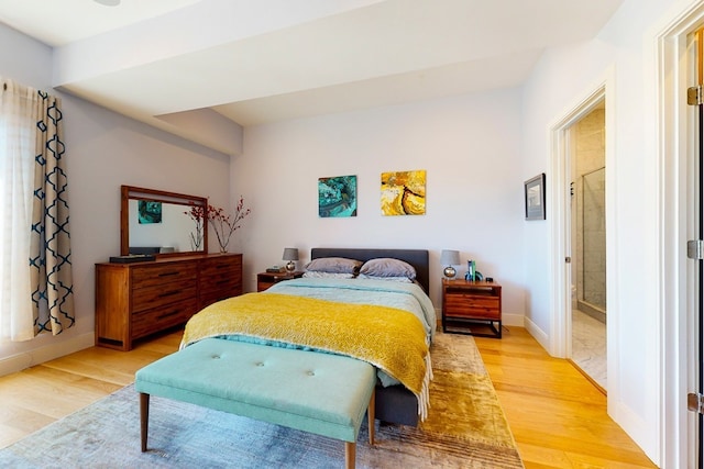 488 Dorchester Ave Unit 4H, Boston, MA 02127 - bedroom with light wood-style floors and baseboards