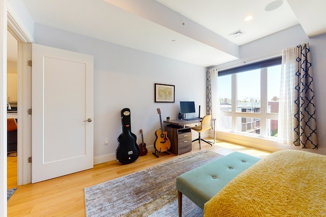 488 Dorchester Ave Unit 4H, Boston, MA 02127 - office space with wood finished floors, baseboards, and recessed lighting
