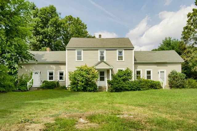 15 Reed St Unit 2, West Boylston, MA 01583 - colonial home with entry steps, a chimney, and a front lawn