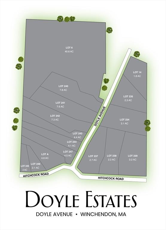 LOT244 Doyle Ave, Winchendon, MA 01475 - map showing property parcels