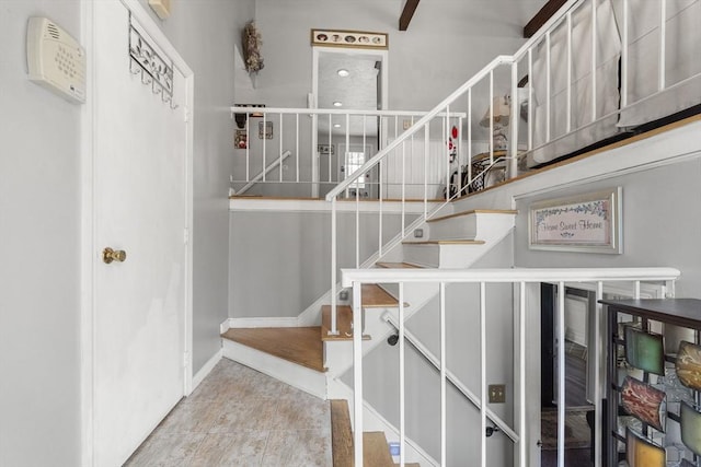 35 Pilgrim Dr, Norwood, MA 02062 - stairs featuring baseboards
