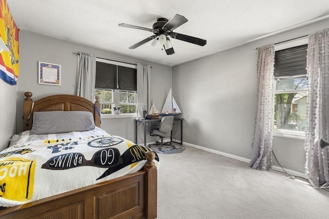 35 Pilgrim Dr, Norwood, MA 02062 - carpeted bedroom with baseboards and ceiling fan