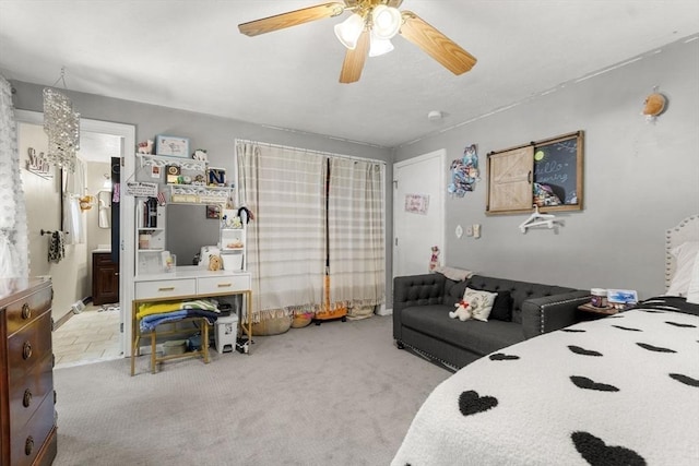 35 Pilgrim Dr, Norwood, MA 02062 - bedroom with carpet flooring, ceiling fan, and ensuite bathroom