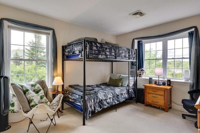 bedroom featuring carpet