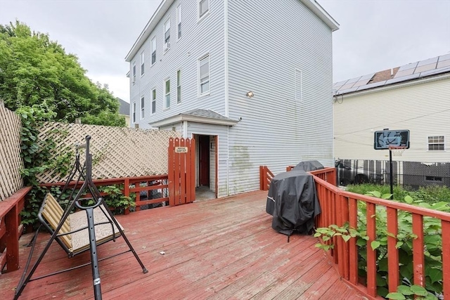 37 Colton St, Worcester, MA 01610 - deck featuring a grill