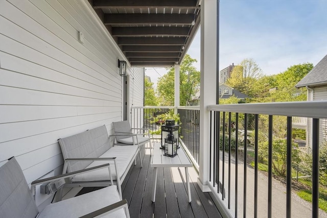view of balcony