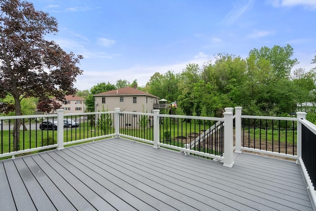 67 Pine St Unit 2, Dedham, MA 02026 - deck featuring a yard