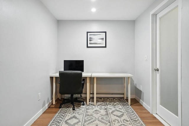 80 E Brookline St Unit 1, Boston, MA 02118 - office space featuring wood finished floors, recessed lighting, and baseboards