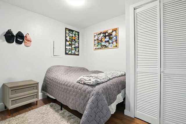 80 E Brookline St Unit 1, Boston, MA 02118 - bedroom featuring wood finished floors, a closet, and baseboards