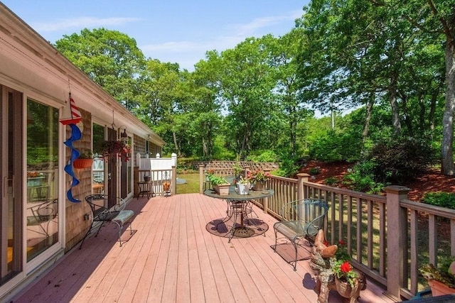 344 Mayfair Rd, Dennis, MA 02660 - view of wooden deck