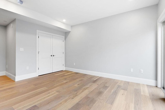 230 Washington St Unit 11, Boston, MA 02135 - interior space with baseboards, light wood-style flooring, and recessed lighting