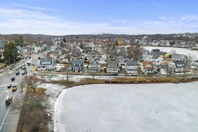 bird's eye view featuring a residential view