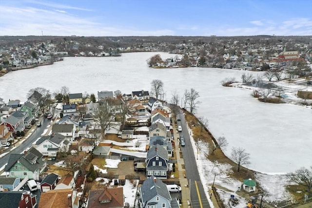 bird's eye view with a residential view