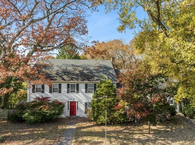 view of colonial-style house