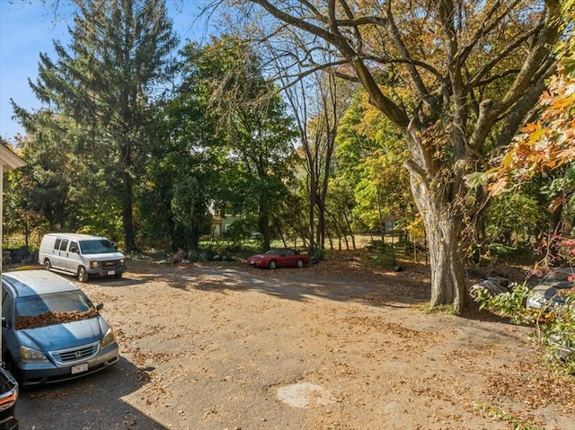 view of vehicle parking