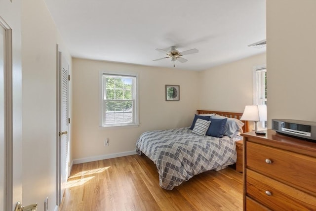 2 Pomfret Rd, Chelmsford, MA 01824 - bedroom featuring light wood-type flooring, baseboards, and a ceiling fan