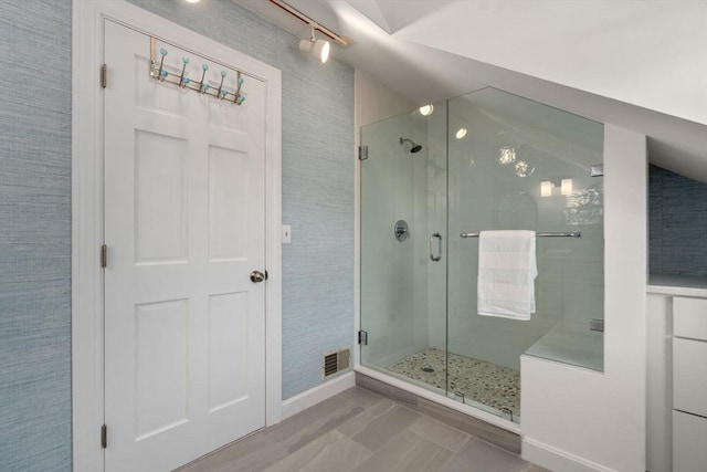 21 Glenwood St, Yarmouth, MA 02673 - full bathroom featuring a stall shower and baseboards