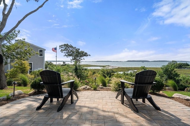 21 Glenwood St, Yarmouth, MA 02673 - view of patio / terrace with a water view