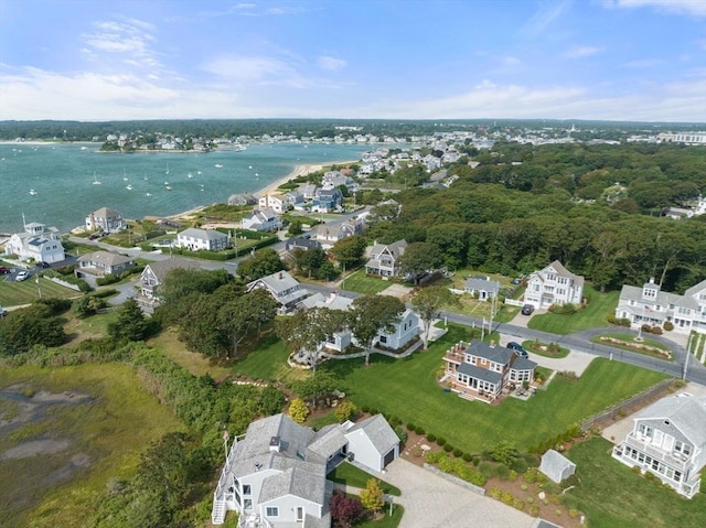 21 Glenwood St, Yarmouth, MA 02673 - aerial view of property and surrounding area featuring a nearby body of water and nearby suburban area