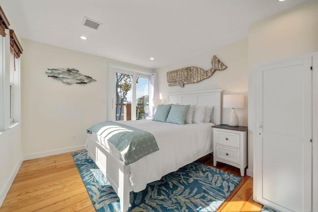 21 Glenwood St, Yarmouth, MA 02673 - bedroom featuring wood finished floors, access to outside, and recessed lighting