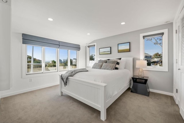 21 Glenwood St, Yarmouth, MA 02673 - carpeted bedroom featuring recessed lighting and vaulted ceiling