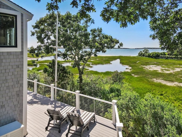 21 Glenwood St, Yarmouth, MA 02673 - deck featuring a water view