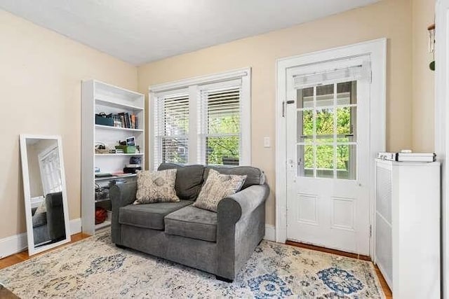 29 Daniels St Unit 29, Arlington, MA 02476 - doorway featuring baseboards and wood finished floors