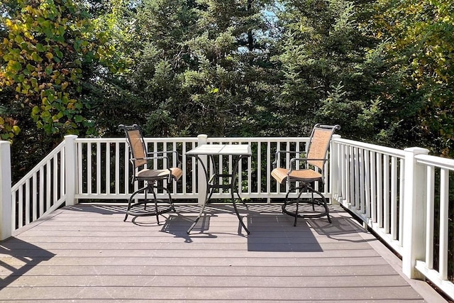 view of wooden terrace