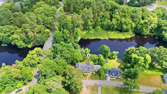 16 River Rd, Hanover, MA 02339 - aerial view of property and surrounding area featuring a nearby body of water
