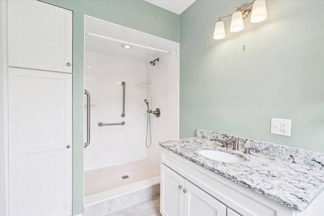 16 River Rd, Hanover, MA 02339 - full bathroom featuring a shower stall and vanity