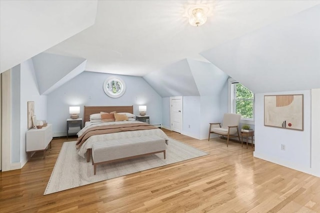 16 River Rd, Hanover, MA 02339 - bedroom with wood finished floors and vaulted ceiling
