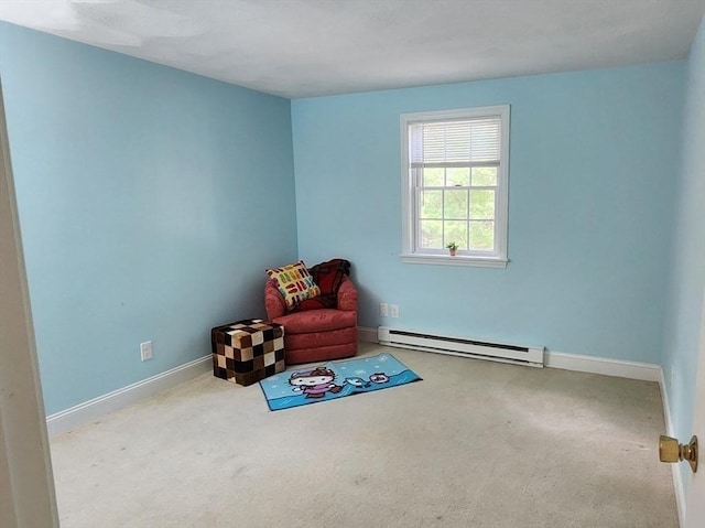 70 Cape Dr Unit 12C, Mashpee, MA 02649 - unfurnished room featuring a baseboard radiator, carpet floors, and baseboards