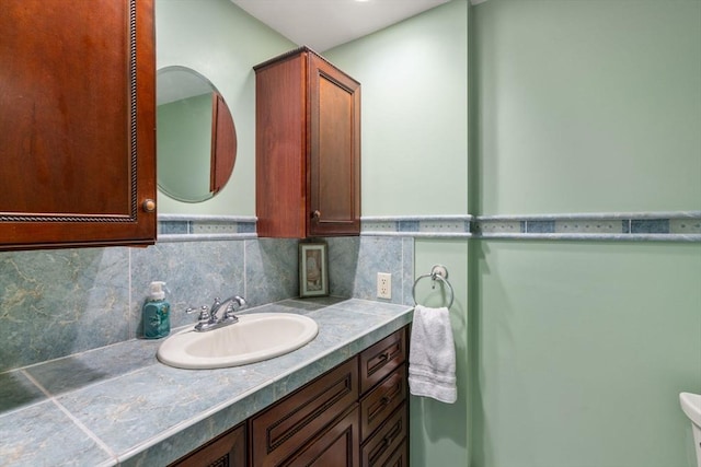 5 Cutler Rd, Paxton, MA 01612 - bathroom featuring vanity and decorative backsplash