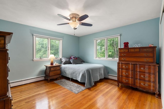 5 Cutler Rd, Paxton, MA 01612 - bedroom featuring a baseboard radiator, multiple windows, and light wood finished floors