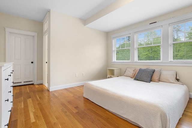 81 Hanover Rd, Carlisle, MA 01741 - bedroom with light wood-style flooring and baseboards