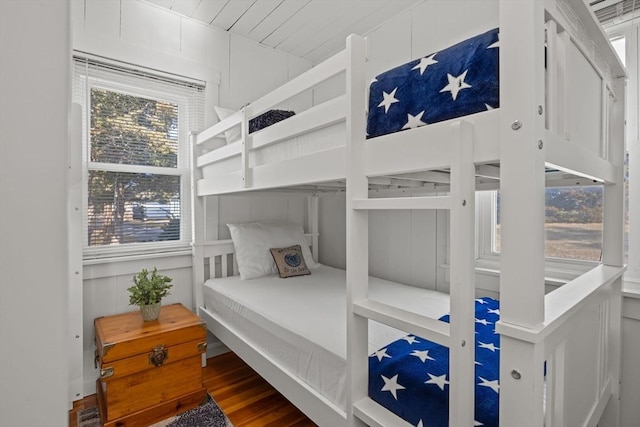 bedroom featuring hardwood / wood-style flooring