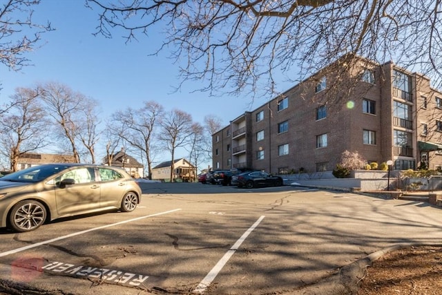 view of uncovered parking lot