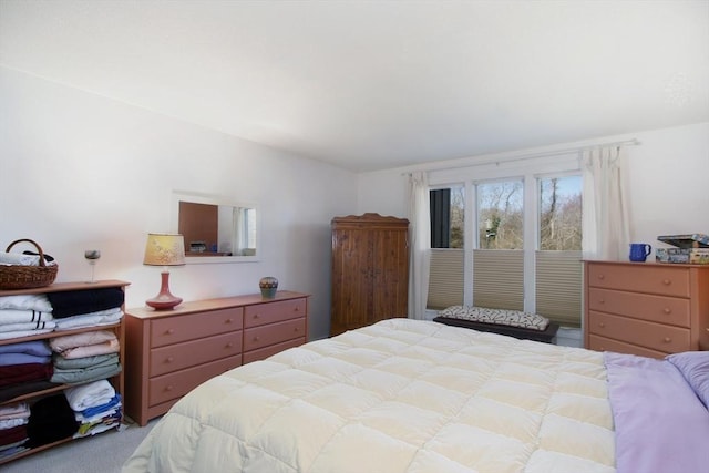 bedroom featuring carpet flooring
